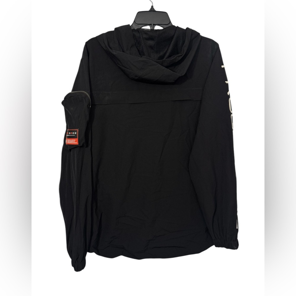 Life Code Progressive Black Pullover Windbreaker … - image 4